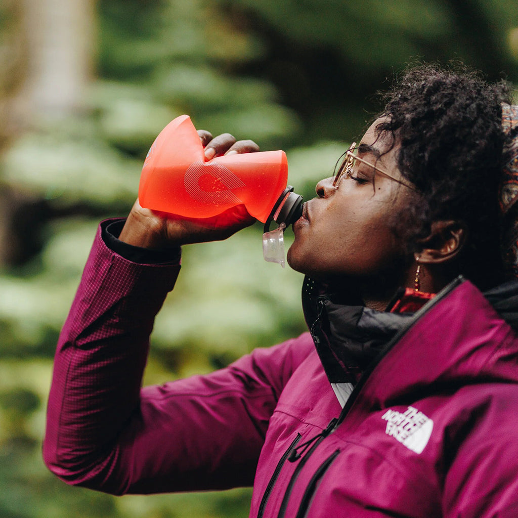 Whether trekking through the hills or cycling along the backwaters, the Redwood Hydrapak Stow 500ml is your reliable adventure hydration solution.
