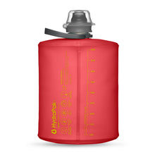 The Redwood Hydrapak Stow 500ml, with a measurement scale visible on its back to track fluid intake.