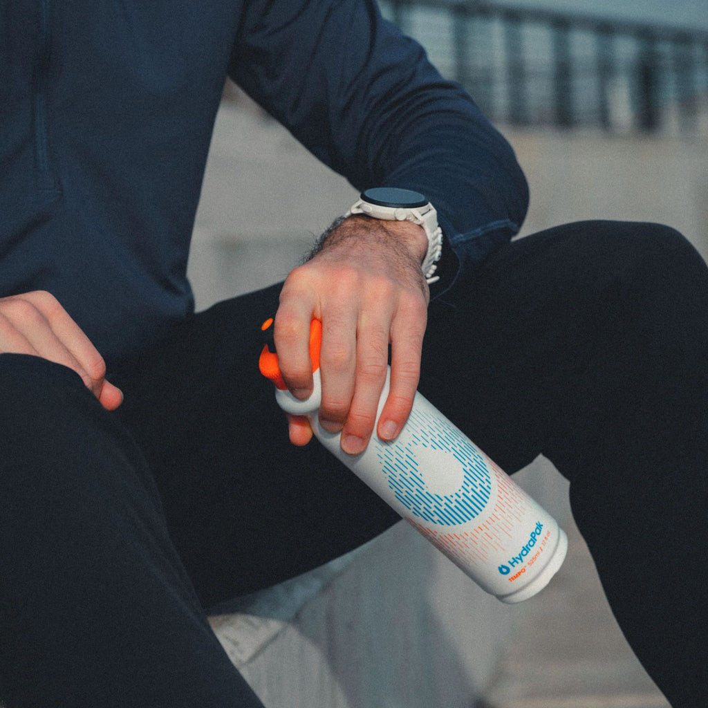 Hydrapak Tempo 525ml soft squeeze race day water bottle for runners