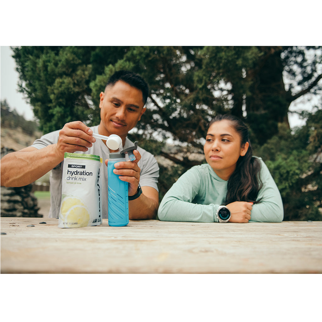 Picture your next trail run or hike with the Hydrapak Ultraflask Speed 600ml, offering quick hydration without slowing you down.