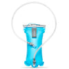 The distinctively smooth inner surface of the Malibu Blue Hydrapak Velocity 1.5L, inhibiting bacteria growth and simplifying cleaning without brushes.