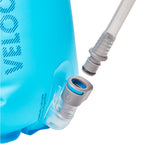 Malibu Blue Hydrapak Velocity 1.5L: close-up of the insulated drink tube, designed to help keep your water cooler for longer during your activities.