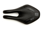 Black ISM PS 1.1 bike saddle, a comfortable and firm saddle with a unique, healthy design for triathlon and TT riders.