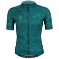 Funkier Rossini Pro Short Sleeve Jersey Green front view