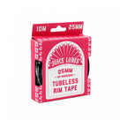 Juice Lubes Tubeless Rim Tape (25mm x 10m), providing a strong, lightweight seal for high-performance tubeless bicycle setups.