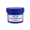 A white 150g tub of Juice Lubes Slick Juice Low Friction Grease, with the product label clearly visible, on a white background.