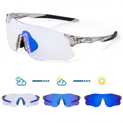 Lightweight TR90-frame Kapvoe K1129 sunglasses featuring polycarbonate photochromic lenses.