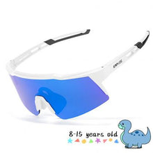 Color-polarized Kapvoe K9028 youth sunglasses, CE-certified, durable TR90 frame for ages 8–15