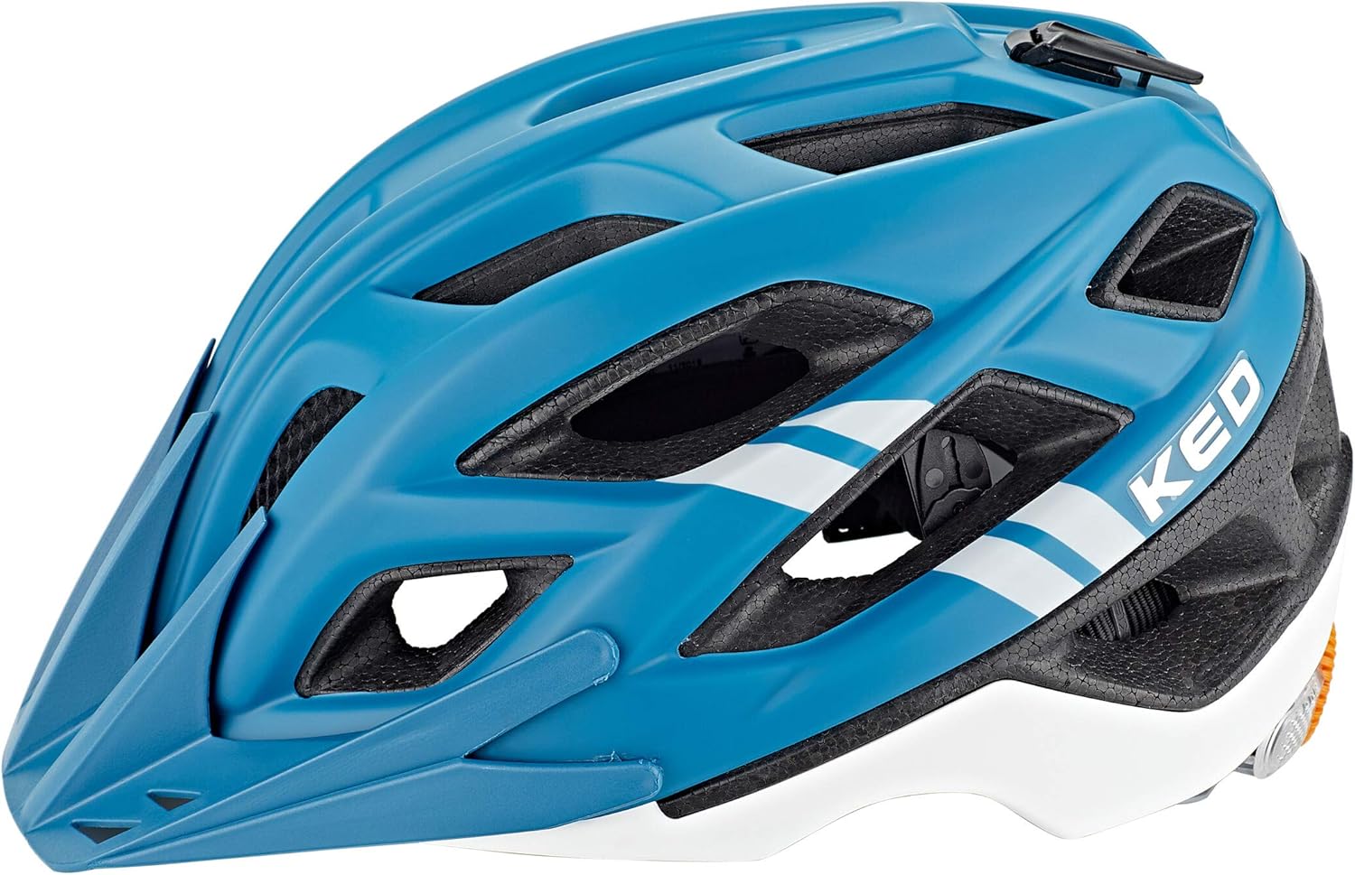 KED Companion Blue White Matt Helmet
