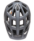 KED Crom cycling helmet in dark grey matte, constructed from carbon fiber with a reflective logo for enhanced visibility