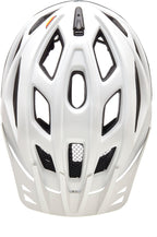 KED Companion White Ash Matt MTB helmet with visor