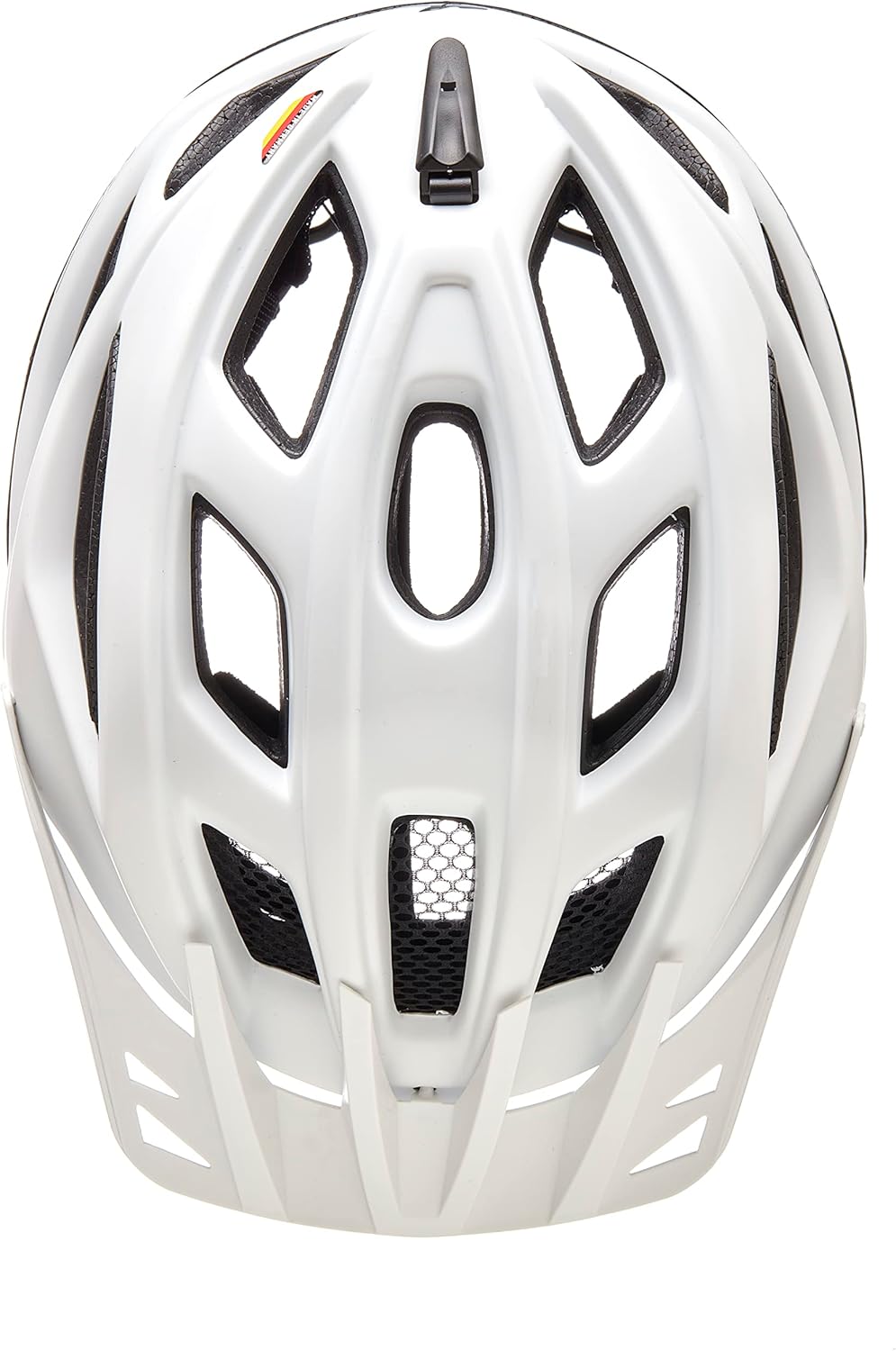 KED Companion White Ash Matt MTB helmet with visor