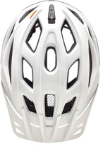 KED Companion White Ash Matt MTB helmet with visor