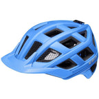 KED Crom Blue Matt bike helmet with visor and vents