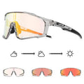 Kapvoe X76 windproof anti-fog photochromic trail running glasses