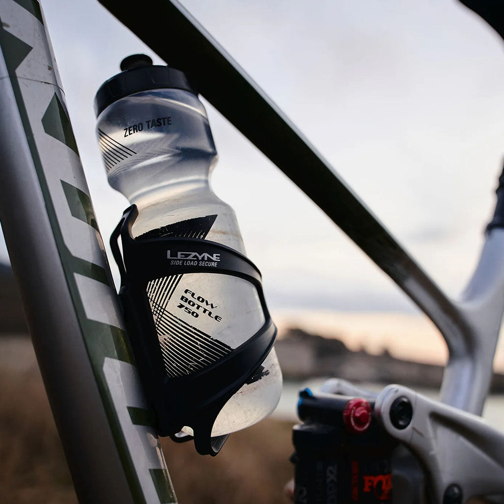 Pair of Lezyne Flow Cage SL bottle cages, left and right side-load design