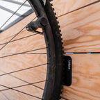 Durable CNC-machined Lezyne wall hook for hanging bicycles