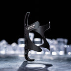 Durable black Lezyne aluminum bottle holder for bicycles