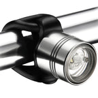 Compact Lezyne front safety light with 180-degree visibility