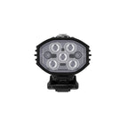 A Lezyne Fusion Drive Pro 600+ front light mounted on a bicycle using the qPRO Mount.