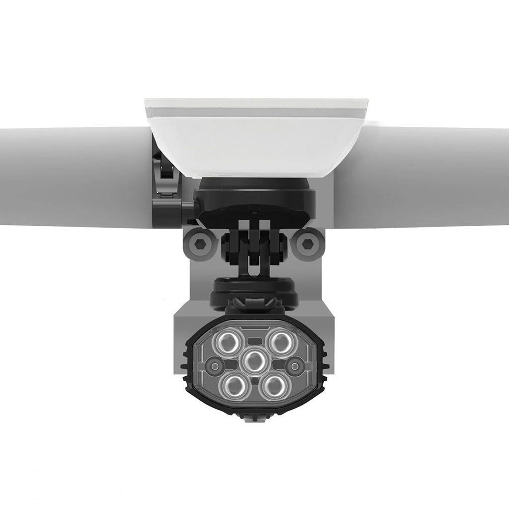 Secure Garmin/Wahoo GPS aero mount with GoPro, stainless-steel hardware
