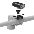 Compact Lezyne QPRO LED mount for clean integrated cockpit