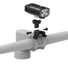 Compact Lezyne QPRO LED mount for clean integrated cockpit