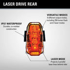 High brightness Lezyne 250 lumens rear cycling light – black
