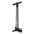 Lezyne Macro Drive Dual Valve Floor Pump Flat Grey with analog gauge