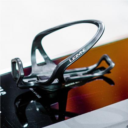 Lezyne AirTag bottle cage installed on bicycle frame
