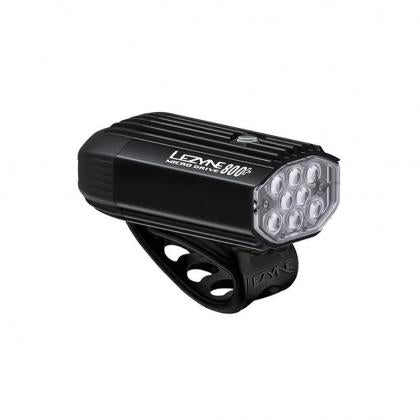 Lezyne Micro Drive 800+ satin black cycling light with GoPro mount