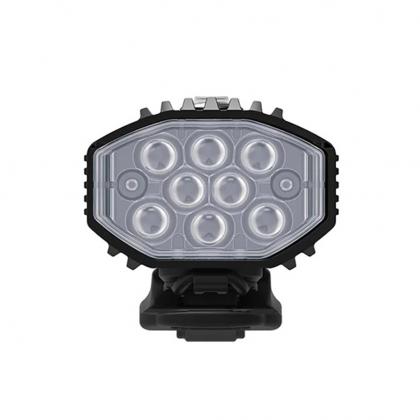 Front view of Lezyne Micro Drive 800+ front light with QPRO mount