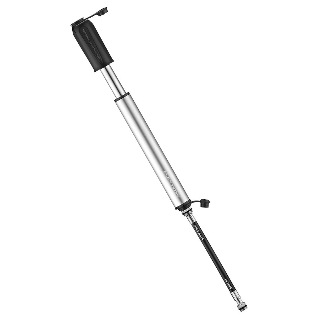 Lezyne Sport Drive HV high volume hand pump in silver

