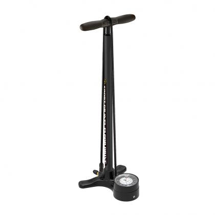 Lezyne Sport Gravel Drive floor pump in matt black for gravel bikes

