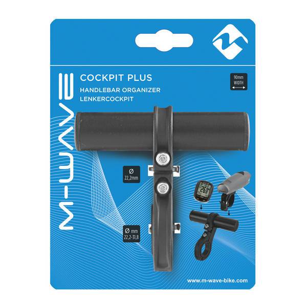 Adjustable M-Wave handlebar mount for cycling devices