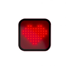 A red heart icon displayed prominently on a white background, symbolizing love and affection.