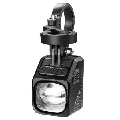 Magicshine EVO 1700 bike light is displayed with its mounting bracket.