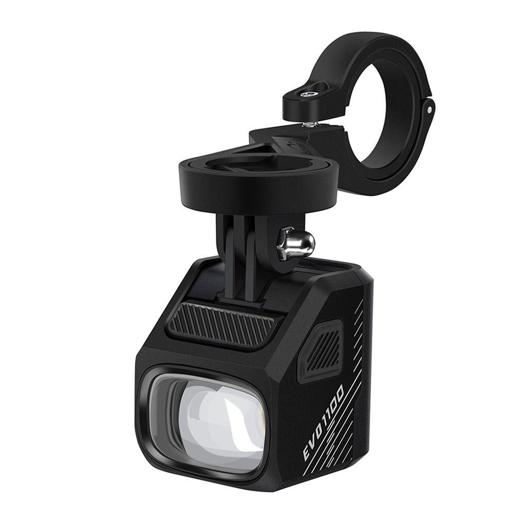 Sleek black MAGICSHINE EVO 1100 bike light ideal for daily commuters