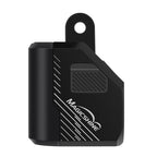 Side view of MAGICSHINE FRONT LIGHT EVO 1100-BLACK mounted on handlebars