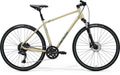 Side view of the Merida Crossway 300 III2 aluminum hybrid bicycle.