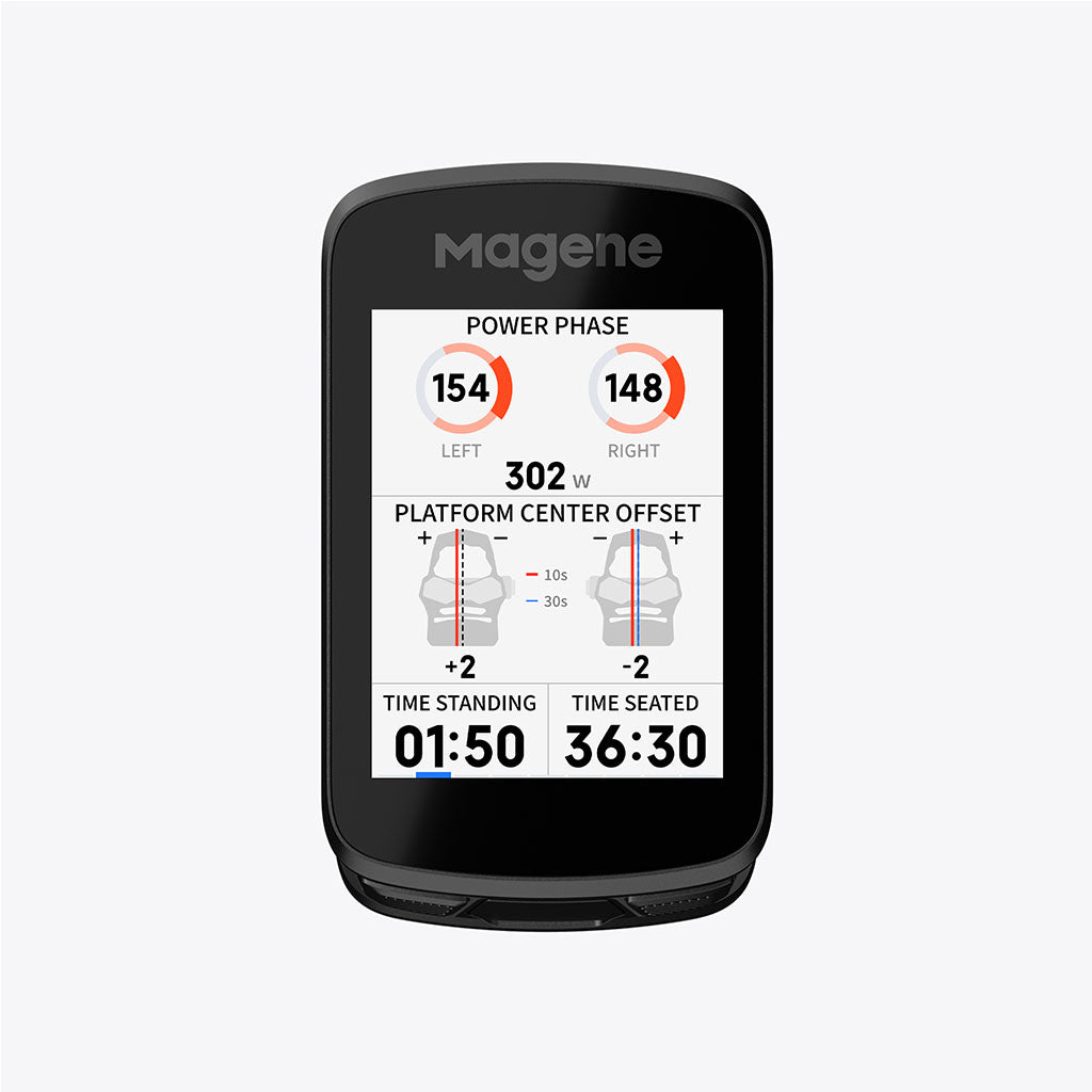 Magene C606 Pro GPS bike computer top view touchscreen display