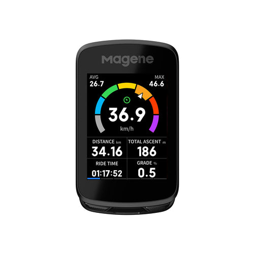 cycling computer with 8GB storage and route import feature