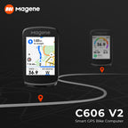 Magene C606 V2 GPS bike computer with long battery life and Type-C charging