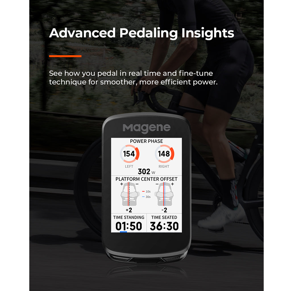 Magene bike computer with turn by turn navigation on handlebar