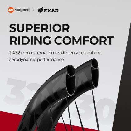  New Magura Superior tire offers ultimate comfort for road biking, paired with Magene EXAR Ultra DB607 Carbon Wheelset.
