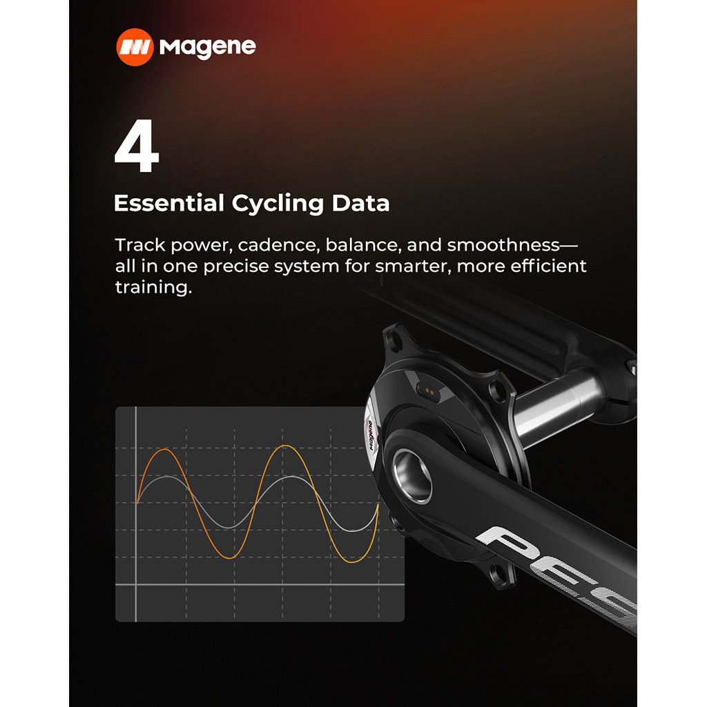 330-hour battery life Magene cycling power meter

