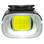 This light provides excellent side visibility for increased safety.
