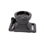 Adjustable bike helmet light mount with nylon straps