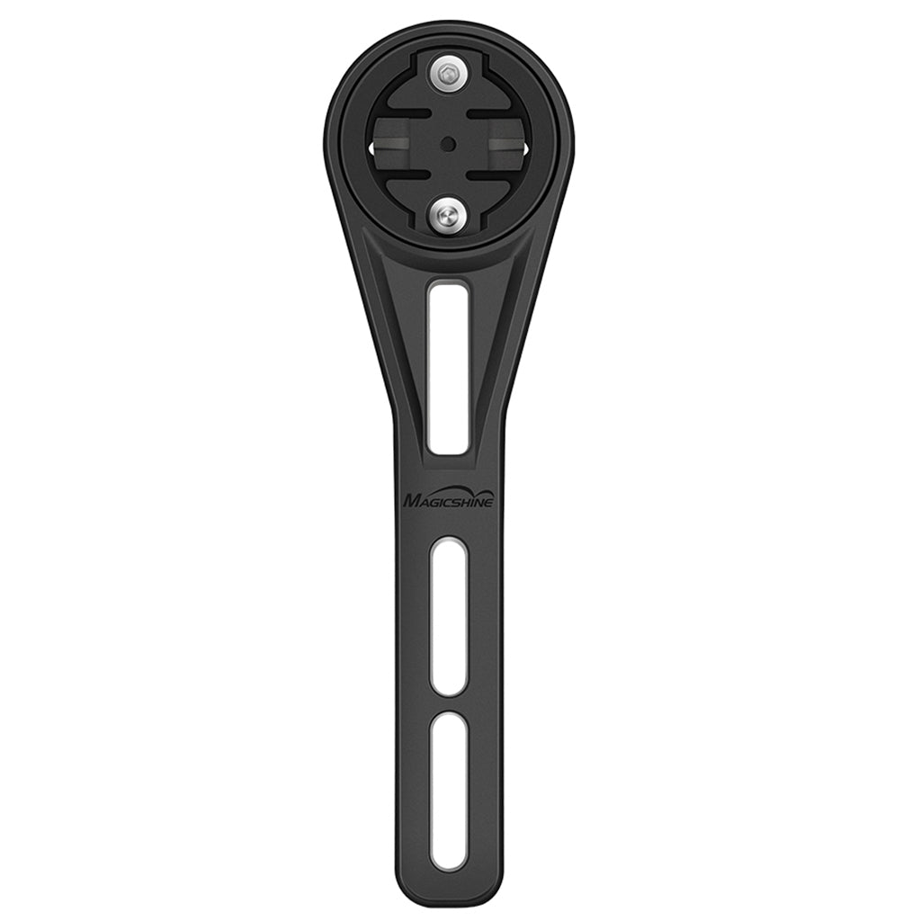 Front view of Magicshine MAA Aero Bike Mount with dual mounting slots and GoPro-style attachment