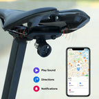 Tamper-resistant saddle mount tracker for commuter and road bikes